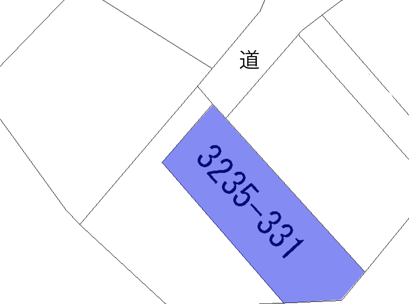 ニューパークひるが野⑮の土地図