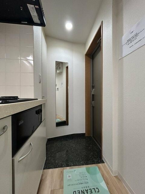 スカイコート神楽坂弐番館の玄関