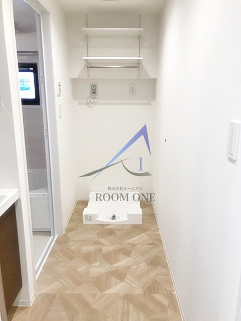 旭 Buildingの設備|洗濯機置き場です。