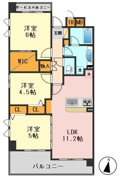 Angel柴又ブライトンテラスの間取り