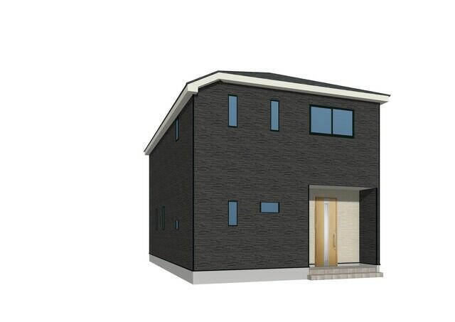 福岡市早良区干隈５丁目の新築一戸建の外観パース