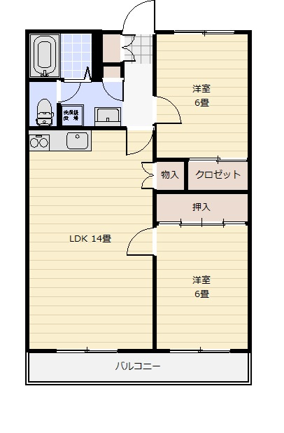 リバティハイツⅠの間取り