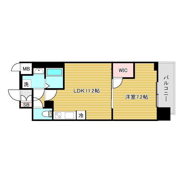 S-RESIDENCE日本橋Qualieの間取り