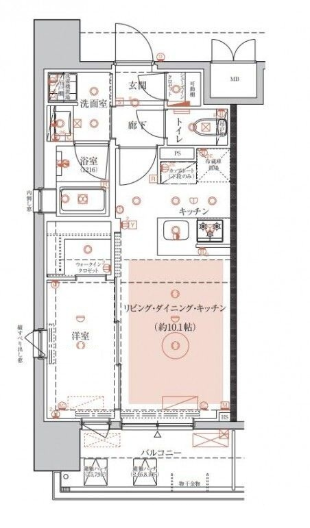 ヴァースクレイシア赤羽の間取り|間取りです。