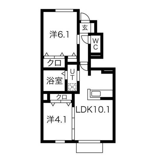 【間取り】 | シャトー・ムートン | カウンターキッチン☆神戸市垂水区　シャトー・ムートン☆