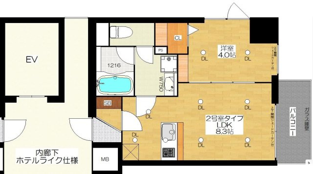 ブエナビスタ梅田イーストの間取り
