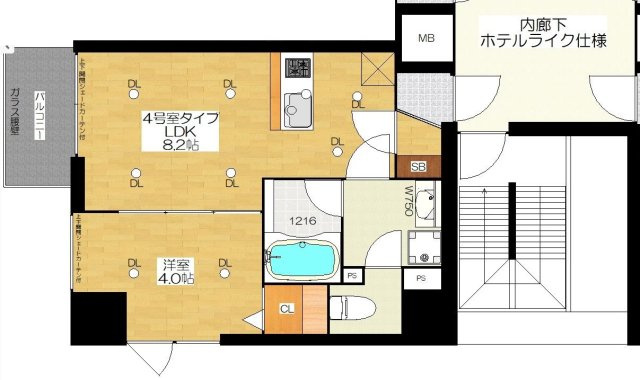 ブエナビスタ梅田イーストの間取り