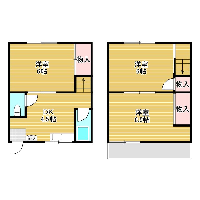 栗ケ丘町戸建の間取り