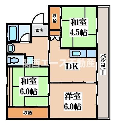 【間取り】 | ビレッジハウス西大寺