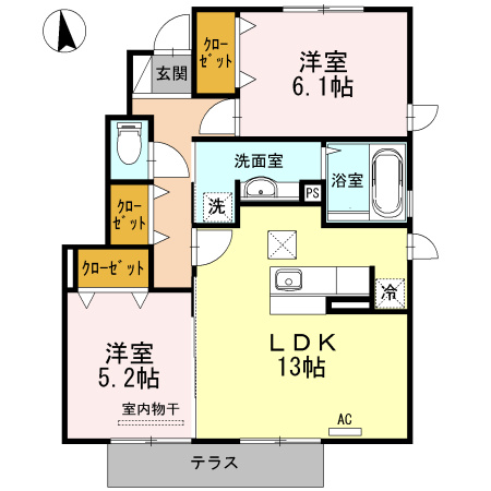 パルティーダSの間取り