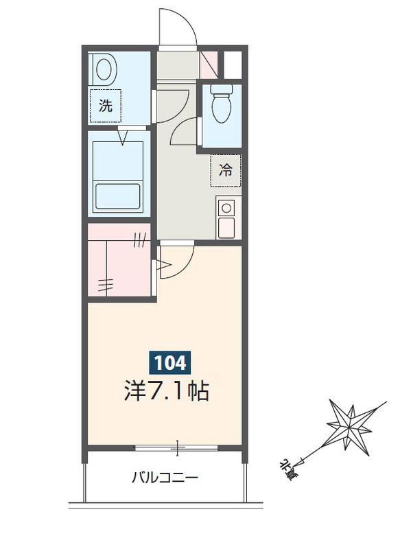 MELDIA京成津田沼Ⅱの間取り