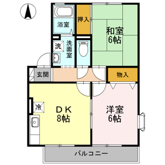 【間取り】 | シャトレJINDAI A棟