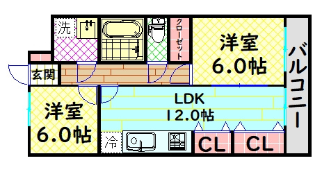 【間取り】 | リブグリーン津久野