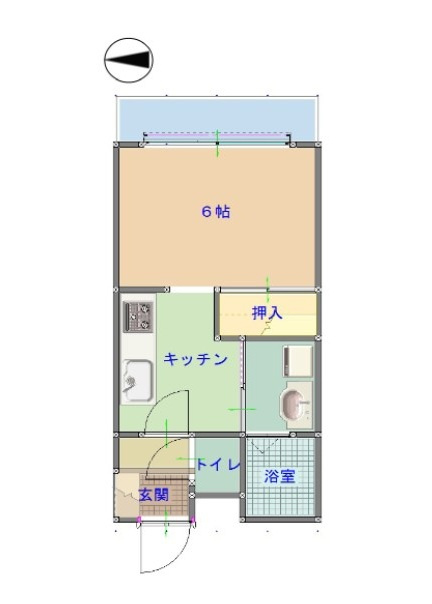 ムーンハイツマリコ８の間取り