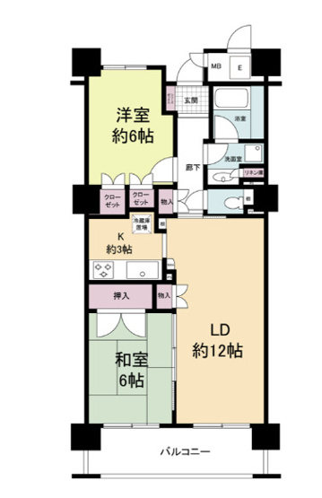 【間取り】 | エル・セレーノ上本町レジデンス
