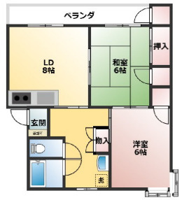 シャーロンの間取り