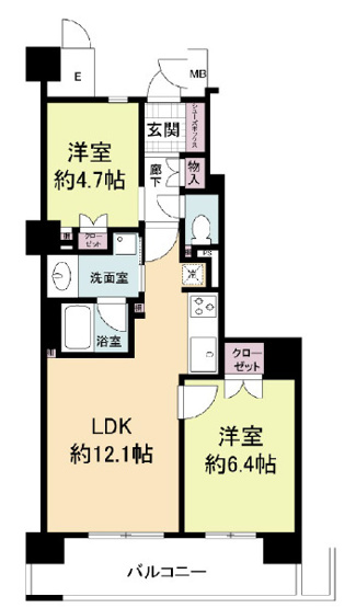 【間取り】 | エルセレーノ上本町レジデンス