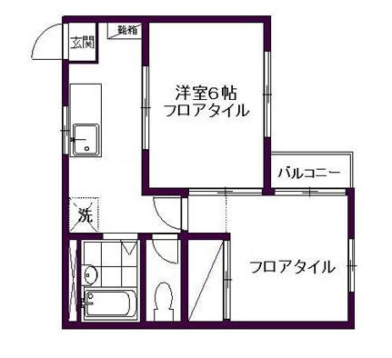 エルム２１の間取り|間取りです。