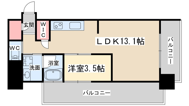 【間取り】 | ベネチア天満橋