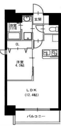 Alivis北梅田の間取り