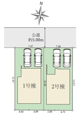 【区画図】 | 豊中市待兼山町新築戸建