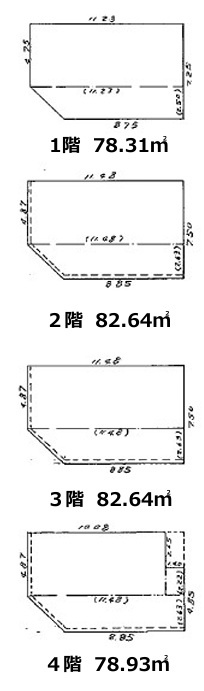 大阪市天王寺区玉造本町のビルの間取り