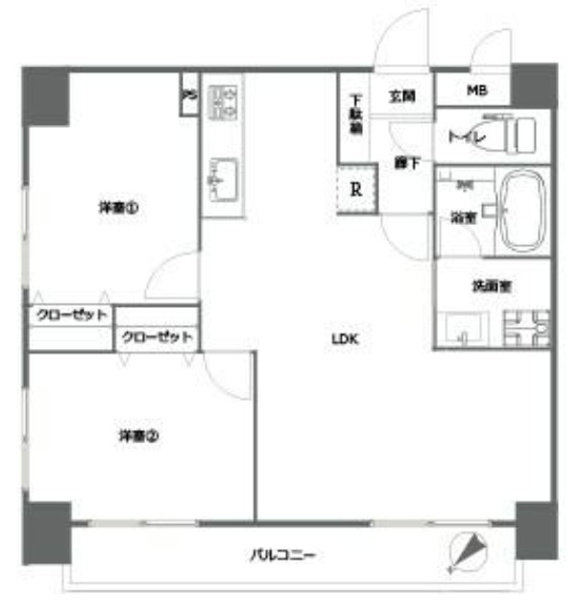 【間取り】 | ロータリープラザ博多駅東☆仲介手数料無料☆