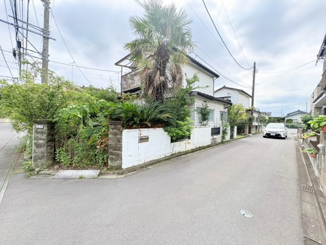 川越市山田　建築条件なし売地　西武新宿線『本川越駅』バス8分　【山田小学区】の前面道路含む現地写真
