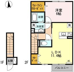 カーサオブローゼの間取り