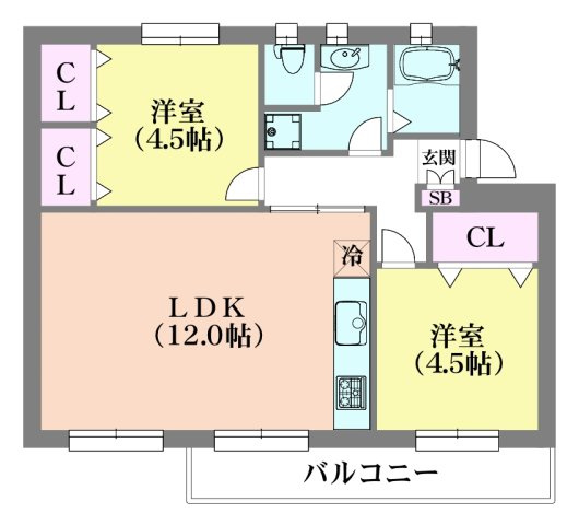 神戸市北区南五葉２丁目の賃貸マンション