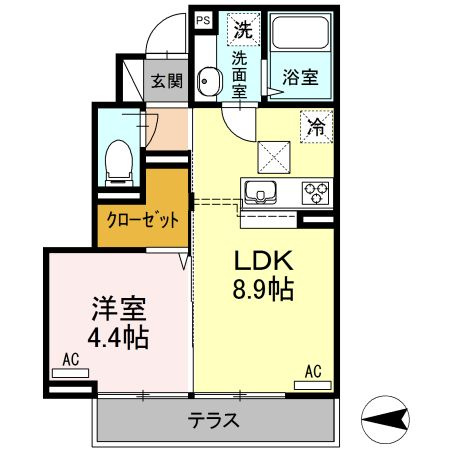 オネット光が丘　Ｂの間取り
