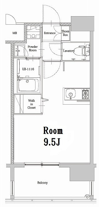 新品家具付きマンション築港本町21(KaGood福岡)の間取り|※間取りと異なる場合は現状を優先します。
