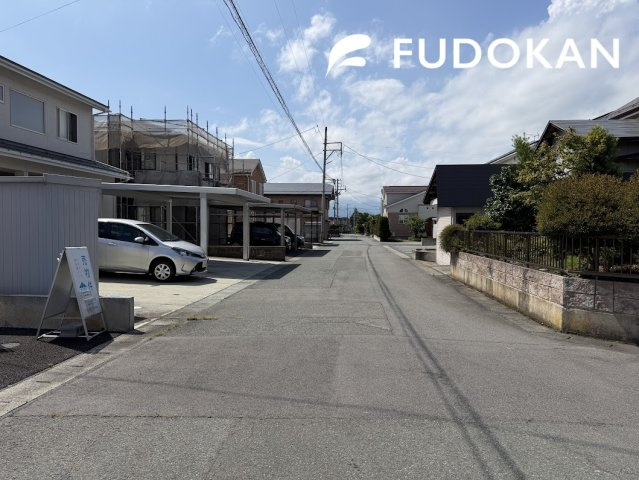 東根市中央【新築建売】の前面道路含む現地写真|前面道路