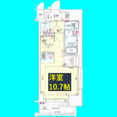 プレサンス池下トレスの間取り