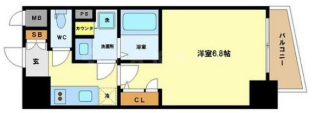 エスリード阿波座ノースプレイスの間取り