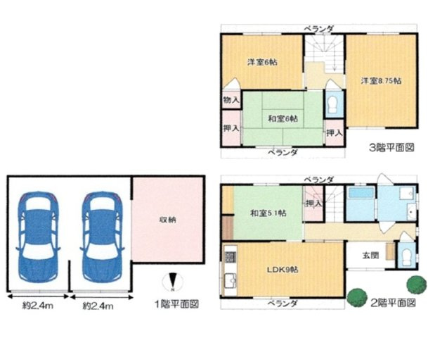 箕輪1丁目の間取り|部屋に持ち込みたくない汚れたものをそのまま収納出来る　1階収納
