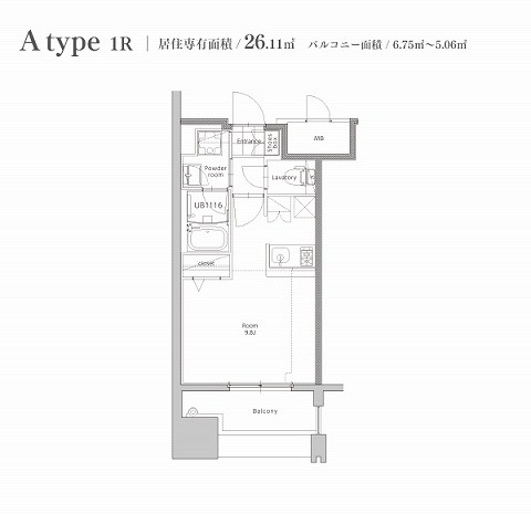 新品家具付きマンション住吉30(KaGood福岡)の間取り|※間取りと異なる場合は現状を優先します。
