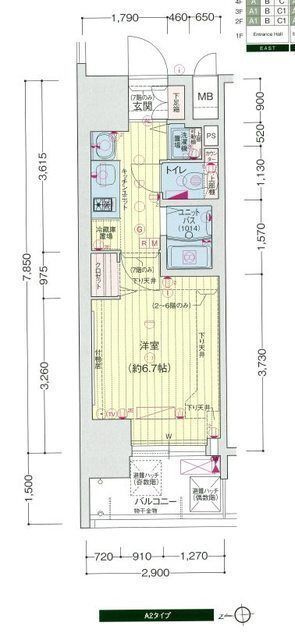 大阪市西区立売堀４丁目の賃貸マンションの間取り