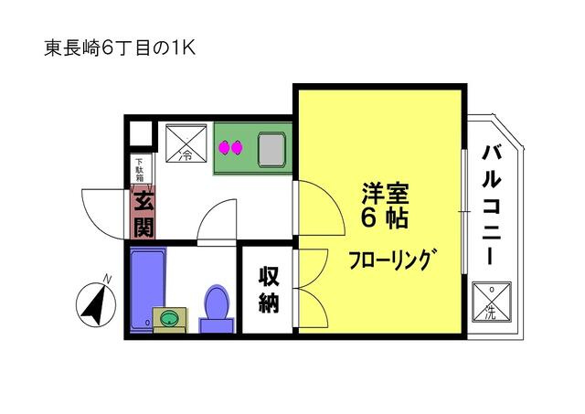 洋６　フローリング仕様