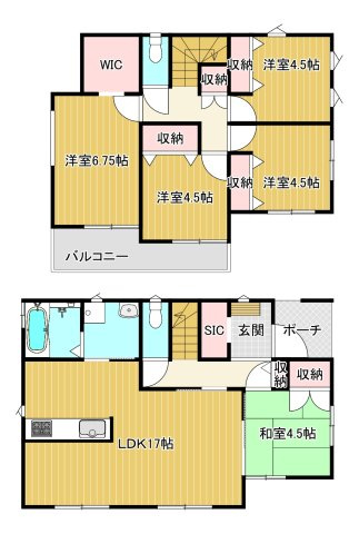 新居浜市河内町の新築一戸建の間取り