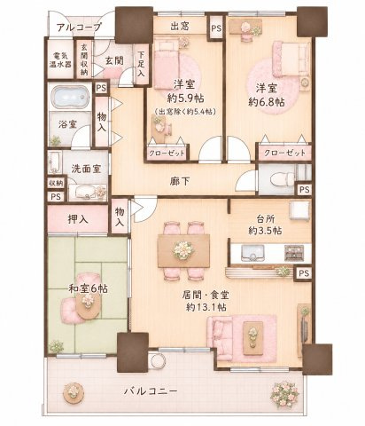 リバティパーク枚方D棟の間取り|間取り図はいかがですか？ご希望を叶える間取りですか？リビングの広さは？水回りの位置は？カウンターキッチン？など色々な情報が集約されています。弊社ではリフォームなどのご相談も承っております。