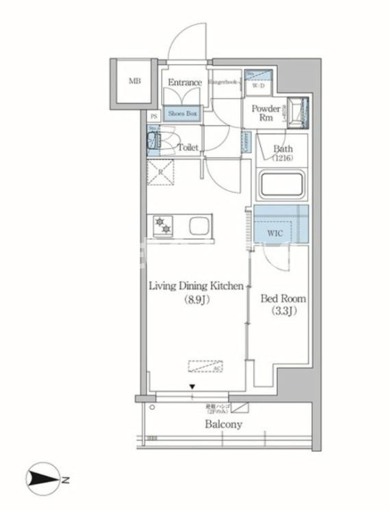 墨田区緑２丁目の賃貸マンションの間取り