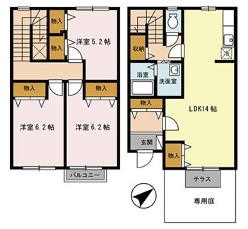 ユニフレックス寺本の間取り
