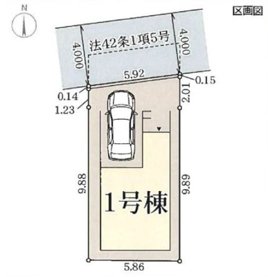 【区画図】 | 豊中市小曽根4丁目新築戸建