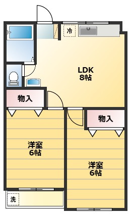 小金井市前原町４丁目の賃貸マンションの間取り