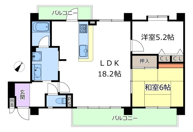 【間取り】 | 豊中曽根リッツハウス | エイブルにて取扱い可能な住宅ローンは、全部で10種類以上！お客様にピッタリの住宅ローンを当社のFPよりご案内させて頂きます。住宅ローンのご相談だけでも、お気軽にご相談下さいませ。