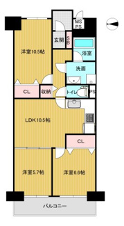 【間取り】 | ライオンズマンション高槻