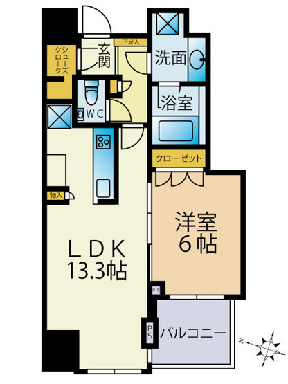 【間取り】 | 大崎ウエストシティタワーズイースト棟