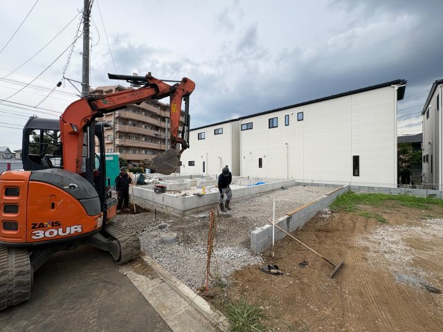 《仲介手数料半額》富士見市羽沢第10　全9棟　2号棟の前面道路含む現地写真
