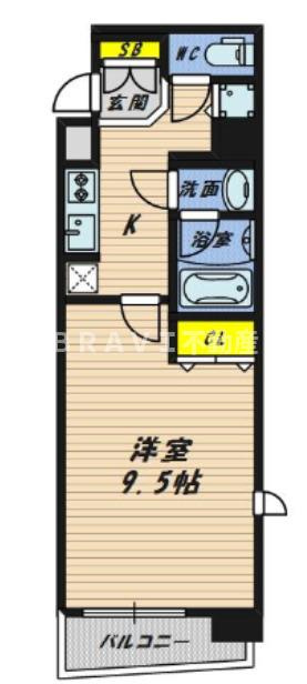 エスライズ本町東　BRAVI不動産の間取り|【エスライズ本町東】間取り